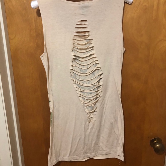 2 FOR $5 | Dots | Tank Top with cut out back - Picture 2 of 2